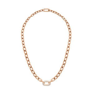 Daniel Wellington Crystal Link Necklace | Rose Gold