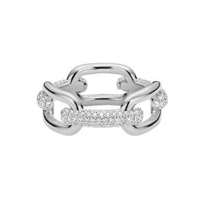 Daniel Wellington Crystal Link Ring | Brass CZ | 56