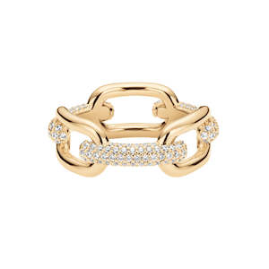 Daniel Wellington Crystal Link Ring | Gold CZ | 58