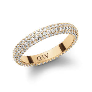 Daniel Wellington Pave Crystal Ring | Brass YGP CZ | 58