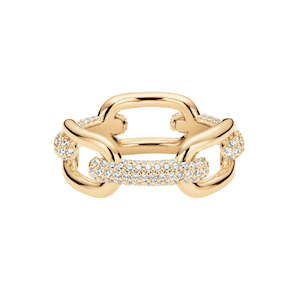 Daniel Wellington Crystal Link Ring | Gold | 56