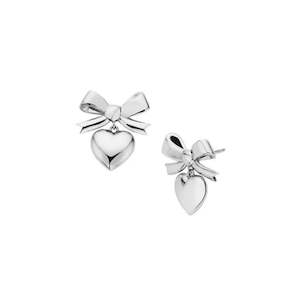 Karen Walker Superlove Bow Earrings | Sterling Silver