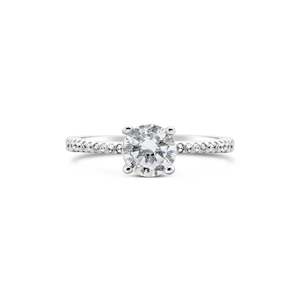 Promise 'Elegant' Solitaire Ring | Sterling Silver | Size R