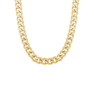 Revolution 60cm Curb Link Steel Yellow Gold Plated Chain