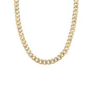 Revolution 60cm Curb Link Steel Yellow Gold Plated Chain