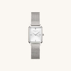 Rosefield Octagon XS Mesh Silver Watch