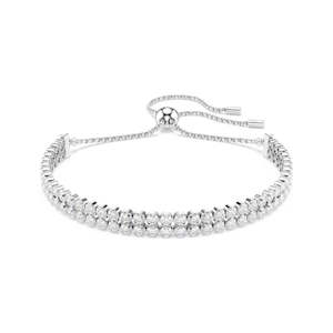 Swarovski | Matrix | Round Cut | Double | Rhodium | Tennis | Bracelet