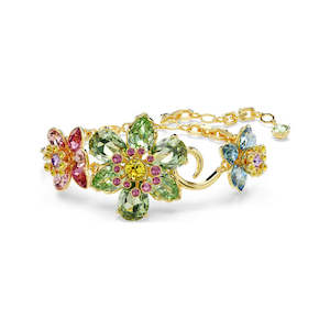 Swarovski | Idyllia | Mixed Cuts | Multi Coloured | Flower | Gold | Bracelet