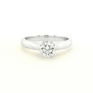 18ct Lab Created Diamond Solitaire Ring