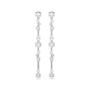 Swarovski | Constella | Crystal Pearl | Silver | Drop Earrings