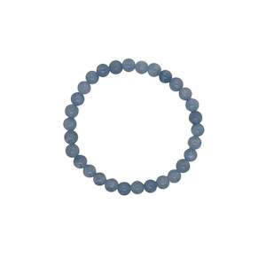 Luna 'Mab' 4mm Stretch Bracelet | Blue Jade | 17cm