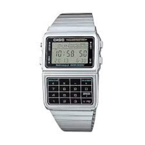 Watch: Casio Classic Databank Calculator Stainless Steel Watch