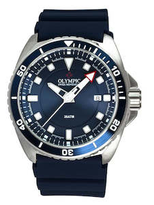 Watch: Olympic Aquanaut Stainless Steel Blue Divers Watch 200m