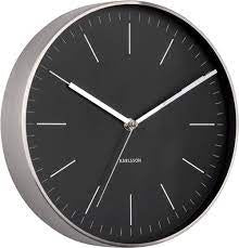 Karlsson Minimal Black Dial Wall Clock