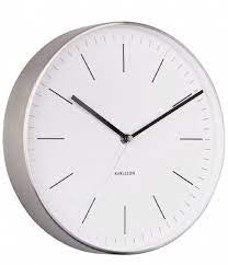 Karlsson Minimal White Dial Wall Clock