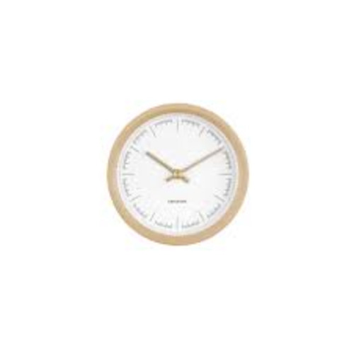 Watch: Karlsson Dense Rubberized Sand Brown Wall Clock