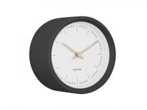 Watch: Karrlsson Dense Rubberized Black Wall Clock