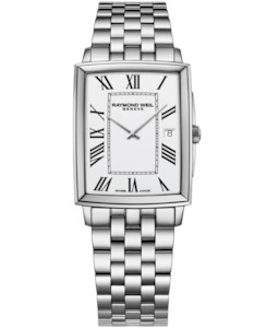 Raymond Weil Toccata Men's Classic Rectangular Stainless Steel Watch, 37 x 29 mm