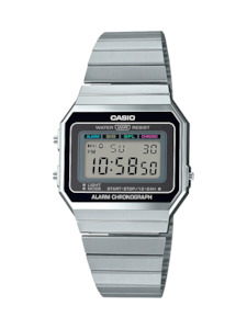 Casio Digital Vintage Stainless Steel Watch