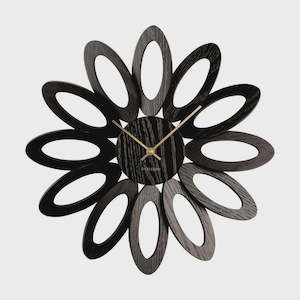 Karlsson Flore Black Wall Clock