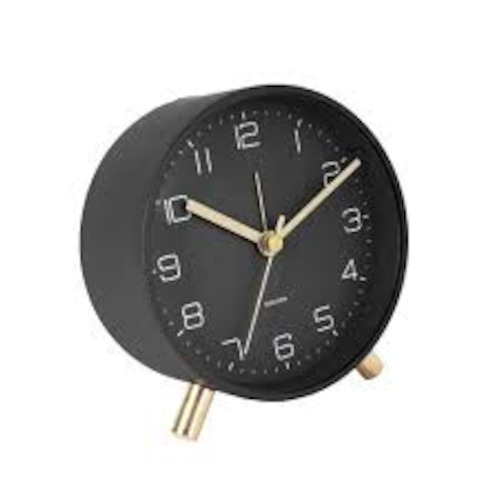 Karlsson Lofty Black Alarm Clock