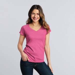 64V00L Gildan Softstyle Ladies' V-Neck T-Shirt