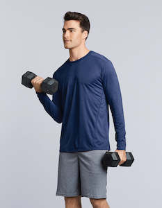 47400 Gildan Performance Adult Long Sleeve Tech T-Shirt- Clearance