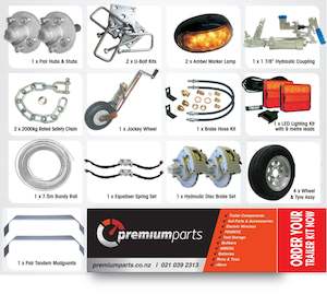 Cm Trailer Parts: CM Trailer 2500kg Tandem Setup - Hydraulic Braked