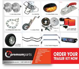 CM Trailer Parts - 2500KG Electric Braked Trailer Kit