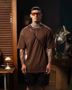 Jacquard Heavyweight Tee (Mocha)