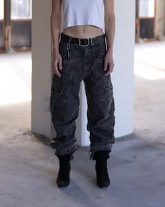 Graphic design service - for advertising: ATELIER Vintage Denim Cargo Pants