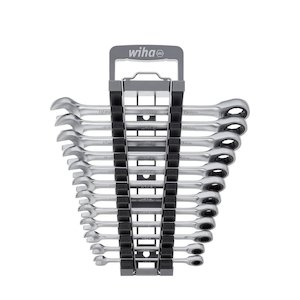 Wiha Ring ratchet open-ended spanner set 12 pcs. in holder (44665)