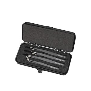 Hand tool wholesaling - including power operated: Wiha SMD tweezer set Professional ESD assorted 5-pcs. incl. box (32349)