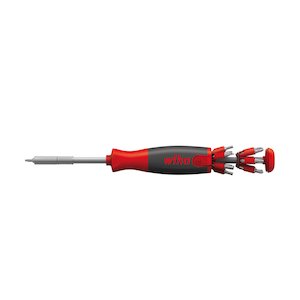 Wiha Screwdriver with bit magazine LiftUp 26one® Mixed with 13 double bits (43895)