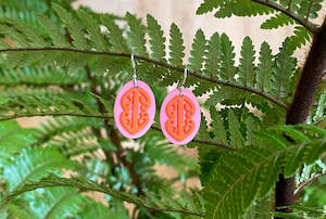 Small Oval Mangopare Tania Tupu Earrings