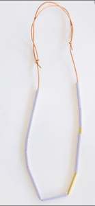 Linear Purple Lilac Necklace