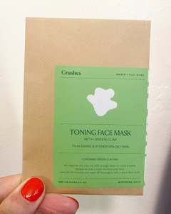 Toning Face Mask with Green Clay by Crushes - Single use