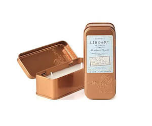 Paddywax Library Two Wick Travel Candle in Tin