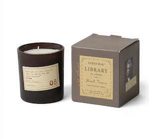 Paddywax Library Collection Mark Twain Tobacco Vanilla Soy Candle