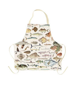 Kitchen: Apron Fishes of NZ Cotton