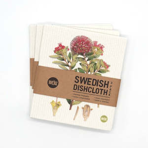 Swedish Dishcloths - Botanical Illustrations - 3 Pack