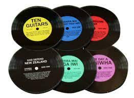 Kiwi Record Set of 6 Coasters