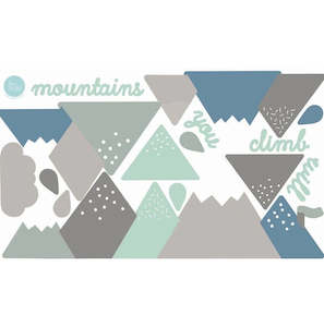 Small Fabric Decal - Climb Mountains