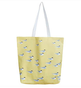 Bags Brollies: Tote Bag Beach Terns Yellow