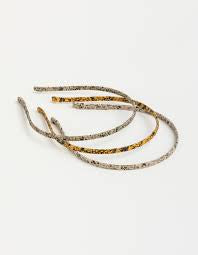 Thin Hair Band - Snake Skin Style