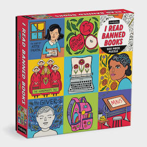 Puzzles: I Read Banned Books 500 Piece Family Puzzle