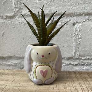 Mini Succulent Critter Bunny Planter by Natural Life