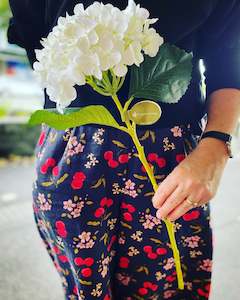 Hydrangea Stem Faux Flower 45cm