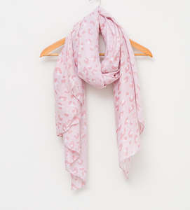 S + G Scarf Pink Leopard