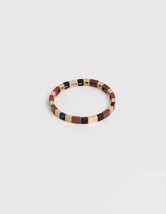 Chocolate & black enamal bracelet